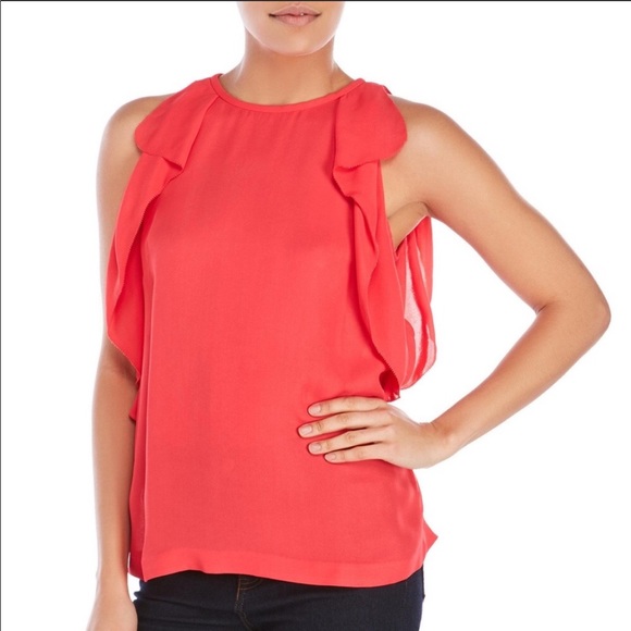 kate spade Tops - ♠️Kate Spade Ruffle Crepe Top
